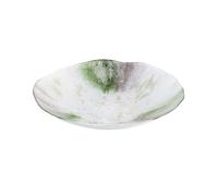 Tazón decorativo Plato de fruta estilo nórdico moderno y redondo, cristal blanco perlado, for el hogar, sencillo, for aperitivos, ensaladas cerámica creativas para la decoración del hogar(Grande)