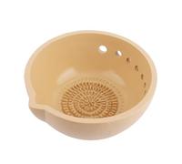 Tazón Deshojador Hierbas con Rallador, 2-en-1 Hierbas Pelado Taza & Jengibre Rallador Tazón Resina Romero Hojas Pelador con Pitorro Cocina Preparación Herramienta para Ajo Queso Tomillo