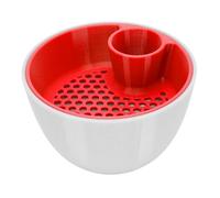 Tazón Doble de maní, Tazón de Pistacho Resistente para Casa (rojo)