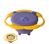 Tazón Giroscópico Resistente A Derrames - Plato De Alimentación para Mascotas De PP Duradero De 19x17x7 Cm, Antiderrames, Que No Se Agrieta, Que No Se Deforma, Fácil De Limpiar | Cuenco