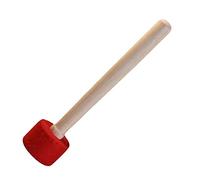 Tazón Martillo Herramientas de madera Herramienta superior Tazón de canto Striker Tazón de canto Mazo envuelto Herramienta en T Práctico Tazón Striker Gong Mallet Premium Tazón Striker Gel de sílic