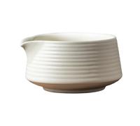 Tazón Matcha, Taza Matcha de Cerámica Japonesa de 500 Ml con Pico Vertedor, Taza de Té Suave y Elegante para el Hogar, Salón de Té y Restaurante, Blanco