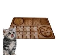Tazón para lamer, tapete para lamer para Perros - Lamiendo Perros de alimentación Lenta Que comen Almohadillas de Comida | Alfombrilla de Silicona para Entrenamiento para, Gatos, Mascotas y peq