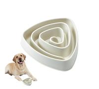 Tazón para perros lento Eat - Cuenco antideslizante para comida lenta para perros | Cuenco Triangular Portátil Anti-asfixia Para Mascotas, Cuenco De Agua Potable Para Pequeñas, M