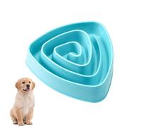 Tazón para perros lento Eat - Cuenco antideslizante para comida lenta para perros | Cuenco Triangular Portátil Anti-asfixia Para Mascotas, Cuenco De Agua Potable Para Pequeñas, M