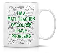 Tazón Soy profesor de matemáticas, por supuesto que tengo problemas. | Tazón de café novedad Tazas Té Graciosa Tazas de Regalo para Amigos, Familiares, Navidad, 330ml
