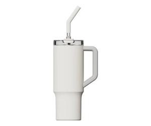 Tazón Xiaomi Straw Mug 1L Blanco Acero Inoxidable Asa Antideslizante