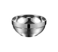 Tazones de acero inoxidable con doble aislamiento, ensaladera, bol for mezclar arroz, plato hondo, vajilla cocina(16cm)
