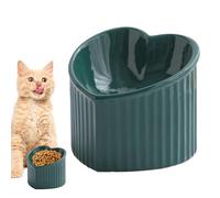 Tazones de alimentación para Gatos - Alto de Porcelana para Mascotas con diseño Inclinado | Cuenco de Comida y Agua para Gatos pequeños a medianos y Mascotas, ba
