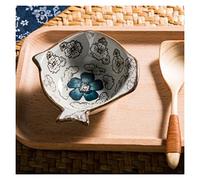 Tazones de Bocadillos Plato de aperitivo Tazón de especias Tazón de inmersión creativo Salsa de soja de cerámica Vajilla de cocina Plato de refrigerio Tazones Para Bocadillos y Salsas ( Color : 1 )