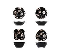 Tazones de Bocadillos Plato for aperitivos, cuenco for condimentos, 4 cuencos for sumergir, juego de salsas de cerámica, cuenco colorido for aperitivos, plato for condimentos caseros de hielo Tazones