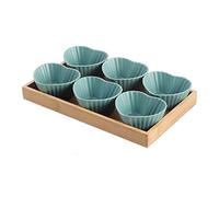 Tazones de Bocadillos Snack Bowl Plato de salsa de soja Cerámica Secado de comida rápida Plato de fruta Servicio de porcelana Sheng Pasta de carne Tazón de salsa Home Snack Plate Vajilla de cocina Taz