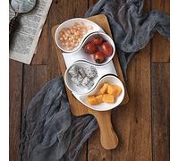 Tazones de Bocadillos Tazón for aperitivos, plato for salsa de soja, plato de cerámica separado for fruta, plato de comida rápida, plato for té de la tarde, plato for aperitivos, plato for condimentos