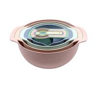 Tazones De Cocina Encajables: 10 Tazas Multicolores Para Medir Y Mezclar, Diseño Apilable Que Ahorra Espacio, Accesorios Versátiles Para La Preparación De Alimentos | Almacenamiento Para Hornear Y Coc