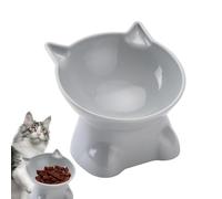 Tazones de Comida para Gatos Inclinados - Cuenco de Gatos con Deslizamiento y sin Deslizamiento y Alto, confiable | Cuenco de Comida para Gatos con Oblicua para Gatos en casa y Cocina