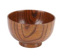 Tazones de Madera, Tazón de Sopa de Madera Natural Japonesa de 4.3 ", Cuenco de Madera Hecho a Mano Vajilla para Servir Arroz, Sopa, Ensaladas, Cereales, Salsa