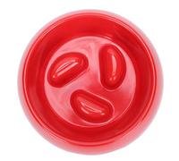 Tazones de Perro de Alimentación Lenta, Comedero Gato Comedor Lento Tazón para Perros Interactivo Tazón Alimentación Contenedor Hinchazón Parada Laberinto para Pequeños y Medianos (Rojo)