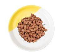 Tazones elevadas de cerámica para gatos, cuenco elevado, de cerámica para gatos, cuencos para perros, cuenco de alimentación para mascotas con soporte de hierro, cuenco de comida ergonómico