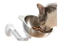 Tazones elevadas para perro | Cuencos de acero inoxidable antideslizantes con imanes | Cuenco para gatos para uso en interiores al aire libre, casa de viaje cachorro gato anciano