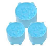 Tazones elevados para gatos, cuenco antiderrame antivómitos para mascotas | Alimentador lento elevado de comida para gatos - para alimentos secos o húmedos y dieta