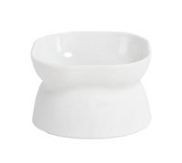 Tazones elevados para Perros: alimentador de Gatos Inclinado de 10 Grados, Soporte de Doble Plato con Textura de mármol, diseño de Base no Deslizante | Lindo tazón de Comida y Agua para Gatitos