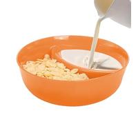 Tazones para patatas fritas y salidas, tazón de cereales antiempapado | Plato de servir antiempapado para aperitivos,Tazones de galletas de servicio, bandejas divididas, plato de salsa y sandwi