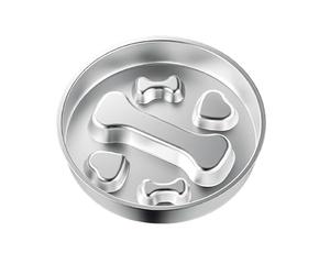 Tazones Para Perros De Lento - 200 G De Laberinto Ligero de Acero | Tazón De Perros Para Comedores Rápidos | Cerradores Lentos | Plato De Alimentos De Acero Inoxidable, Suministrador