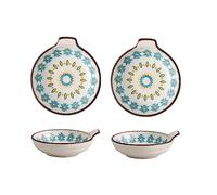 Tazones para salsa Cuencos de cerámica for sumergir, cuencos pequeños for postre, juego de platos de salsa de soja de 4,3 pulgadas for aperitivos de helado, sushi, barbacoa, condimentos, juego de 2 o