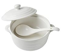 Tazones para Sopa De Cebolla Francesa con Asas Y Tapas, Cuencos De CeráMica para Servir Sopa, Aptos para Horno, para Estofado De Carne con Chile Y Cereales(1200ml)