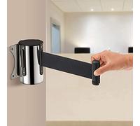 TAZYYZUU Barrera de cinturón retráctil, Aislamiento Control multitudes Utilizado en Tiendas minoristas, aeropuertos, Bancos Seguridad for Suministros for Fiestas(3m)