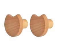 TAZYYZUU Juego de 2 Tiradores y pomos for cajones Puertas armarios Infantiles. Tiradores Madera Maciza for estanterías. Decoración del hogar(Moon)