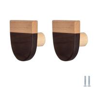 TAZYYZUU Juego de 2 Tiradores y pomos for cajones Puertas armarios Infantiles. Tiradores Madera Maciza for estanterías. Decoración del hogar(Ice Cream)