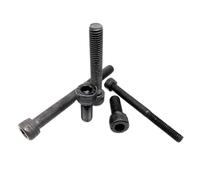 TAZYYZUU M1.4 .6 M2 .5 M3 M4 M5 M6 M8 Acero De Aleación Grado 12,9 Negro DIN912 Tapa Hexagonal Perno Cabeza Allen Longitud del Tornillo 2-80mm(M8 5pcs,80mm)