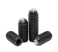 TAZYYZUU Negro Grado 12,9 Aleación De Acero Hexagonal Zócalo Allen Resorte Bola Émbolo Grub Point Juego Tornillo Perno M2.5 M3 M4 M5 M6 M8M10M12M16(25mm,M10-(3pcs))