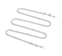 TAZYYZUU Retenedor de Gafas Cadena de Cristal for Gafas, Accesorios for Sol, Cuerda for Colgar en el Cuello, Informal(White-Fruit Peach5)