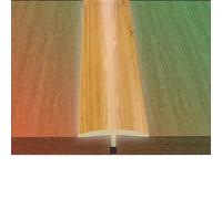 TAZYYZUU Tira de Piso Laminado con moldura en T PVC, transición Reductora umbral autoadhesiva, Cubierta Costura, unión Que Cubre Espacios(Oak)