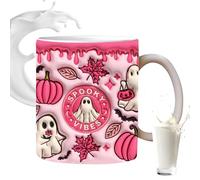 Tazza Fantasma Di Halloween, In Ceramica Per Hallo Ween | Sma Da Caffè Carina, Spooky Mugscon Design Zucca,