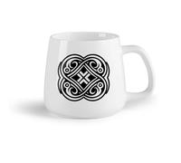 Tazza regalo in ceramica Tazza da latte con manico simbolo yoga （14oz/400ml） Il regalo ideale per la colazione, matrimoni, compleanni, regali per donne, festa del papà, mamma, ragazze, ragazzi