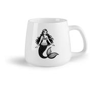 Tazze da caffè con manici grandi per uomo e donna di una sirena （14oz/400ml） Il regalo ideale per la colazione, matrimoni, compleanni, regali per donne, festa del papà, mamma, ragazze, ragazzi