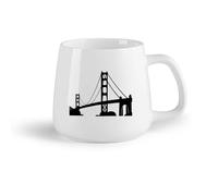 Tazze da caffè, tazze da tè e caffè American Golden Bridge Baby （14oz/400ml） Il regalo ideale per la colazione, matrimoni, compleanni, regali per donne, festa del papà, mamma, ragazze, ragazzi