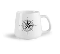 Tazze da caffè, tazze da tè e caffè Rosa dei venti nautica Life （14oz/400ml） Il regalo ideale per la colazione, matrimoni, compleanni, regali per donne, festa del papà, mamma, ragazze, ragazzi
