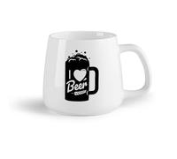 Tazze grandi da tè, caffè e cioccolata calda Amante della birra （14oz/400ml） Il regalo ideale per la colazione, matrimoni, compleanni, regali per donne, festa del papà, mamma, ragazze, ragazzi