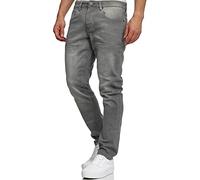Tazzio A106 - Pantalones vaqueros de corte regular para hombre, gris, 42W x 36L
