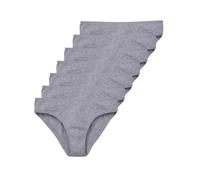 Tazzio Bragas para mujer, paquete de 7 unidades, calzoncillos, ropa interior, paquete múltiple de bragas de algodón, F901, gris, XS