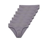 Tazzio Bragas para mujer, paquete de 7 unidades, calzoncillos, ropa interior, paquete múltiple de bragas de algodón, F901, antracita, M