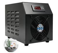 TAZZOR Enfriador de agua para acuario, 60 L, 200 W, enfriador de agua de 50 - 122 ℉, 2 en 1, enfriador de agua 2 en 1 con ventiladores silenciosos, calentamiento rápido/enfriamiento para peces
