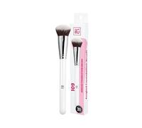 Tb Tools For Beauty - Brocha Maquillaje Fluido con Pincel Ángulo para Base de Fundación, Cobertura Uniforme y Sin Rayas, Piel Suave, Borlas Sintéticas y Diseño Ergonómico para Fácil Limpieza.
