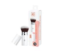 Tb Tools For Beauty - Pincel Kabuki Retráctil Portátil Para Maquillaje Acabado Suave Polvos Sueltos Rubor Base Mineral Cepillo Sintético Vegano Compacto y Duradero Para Viaje