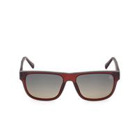 Timberland Hombre TB00025 67R Gafas de sol Inyectado Rojo Verde Cuadrada Polarizado