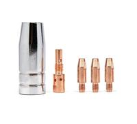 TB25 MB25 25AK TB MB 25 Soporte de punta de contacto de boquilla M6x28 Rosca métrica M6 Longitud 28 mm Pistola MIG Antorcha de soldadura Consumibles de piezas(0.8 mm)